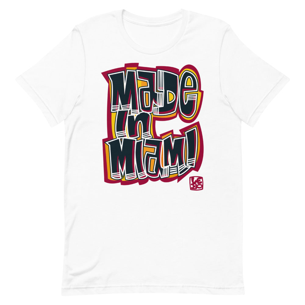 Made in Miami - Red & Black - Lebo Short-Sleeve Unisex T-Shirt